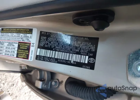 2009 Toyota Avalon Xls from USA, damaged, VIN 4T1BK36B29U338241
